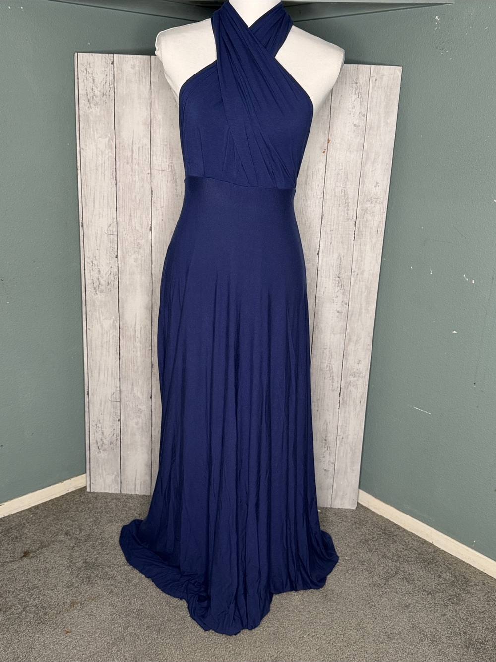 LuLu’s Convertible Navy Maxi Dress XS